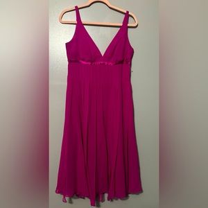 carmen valvo marco collection fuchsia cocktail dress size 8